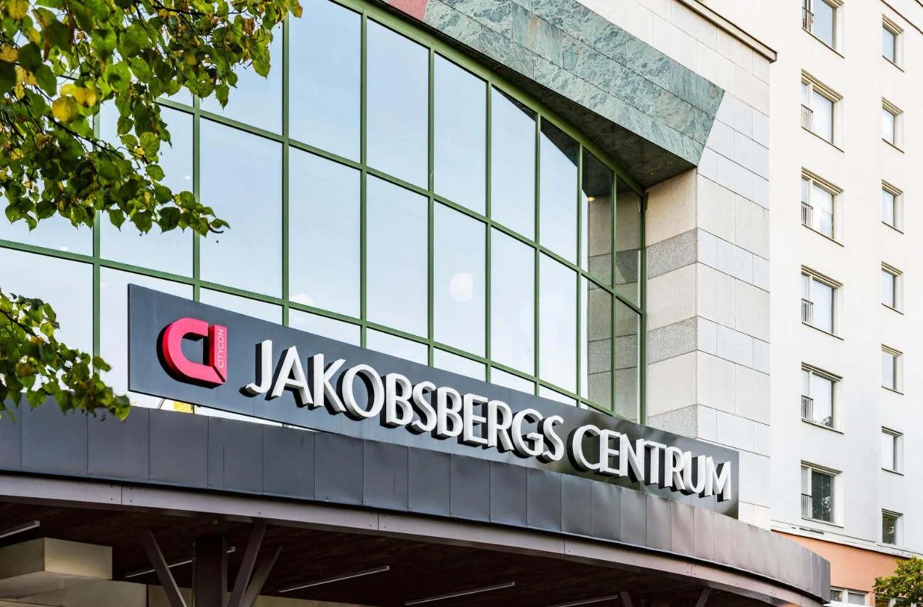 Entrén till Jakobsbergs centrum
