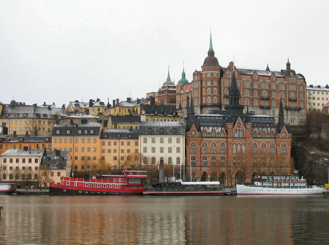 Södermalms fasader vid Mälaren